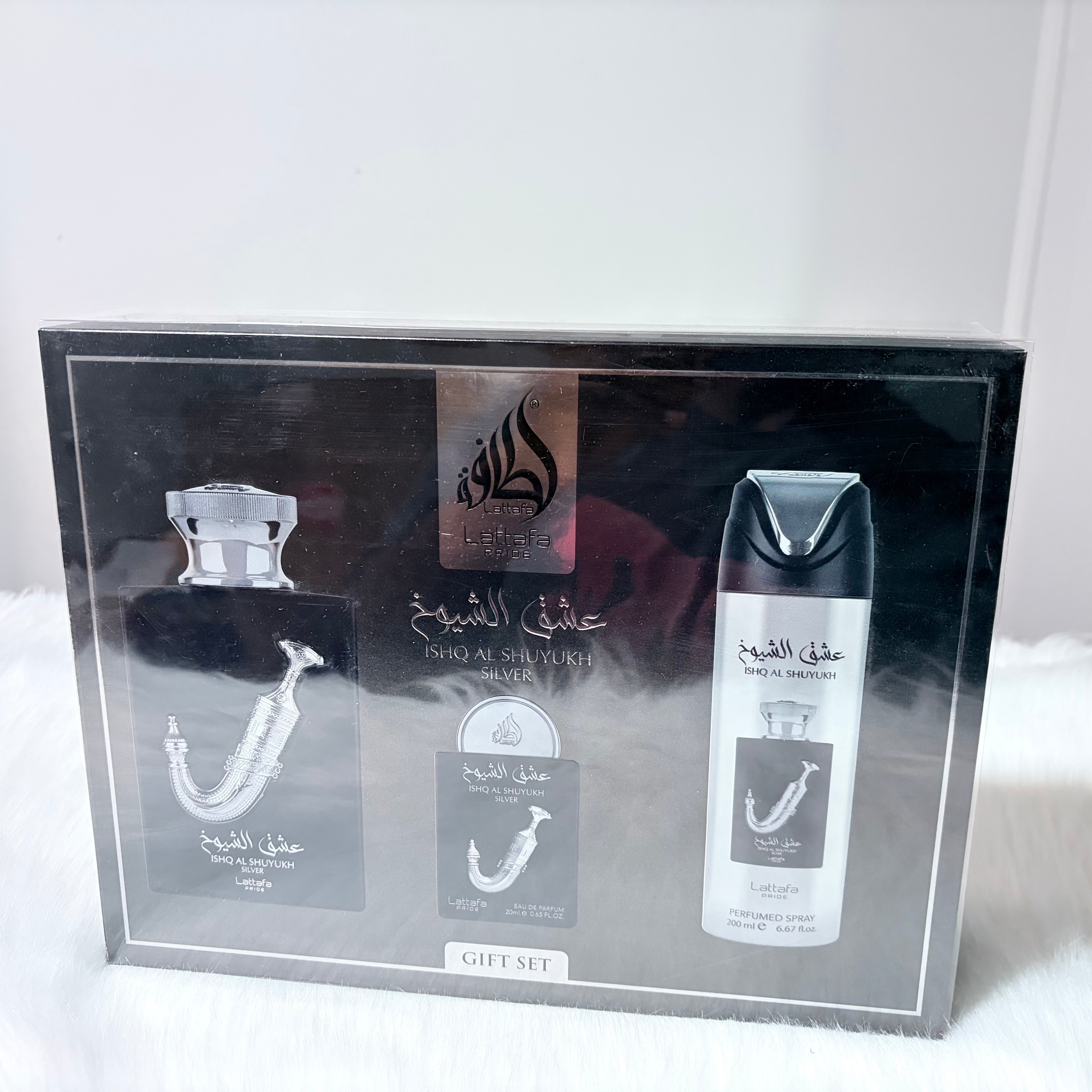 Giftset ISHQ AL SHUYUKH SILVER -3pc