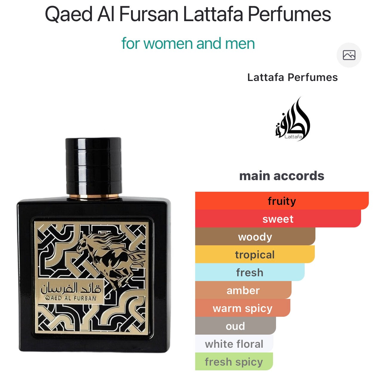 Qaed Al Fursan Lattafa Perfumes
