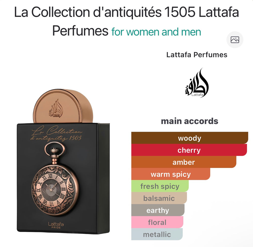 La Collection d'antiquités 1505 Lattafa Perfumes