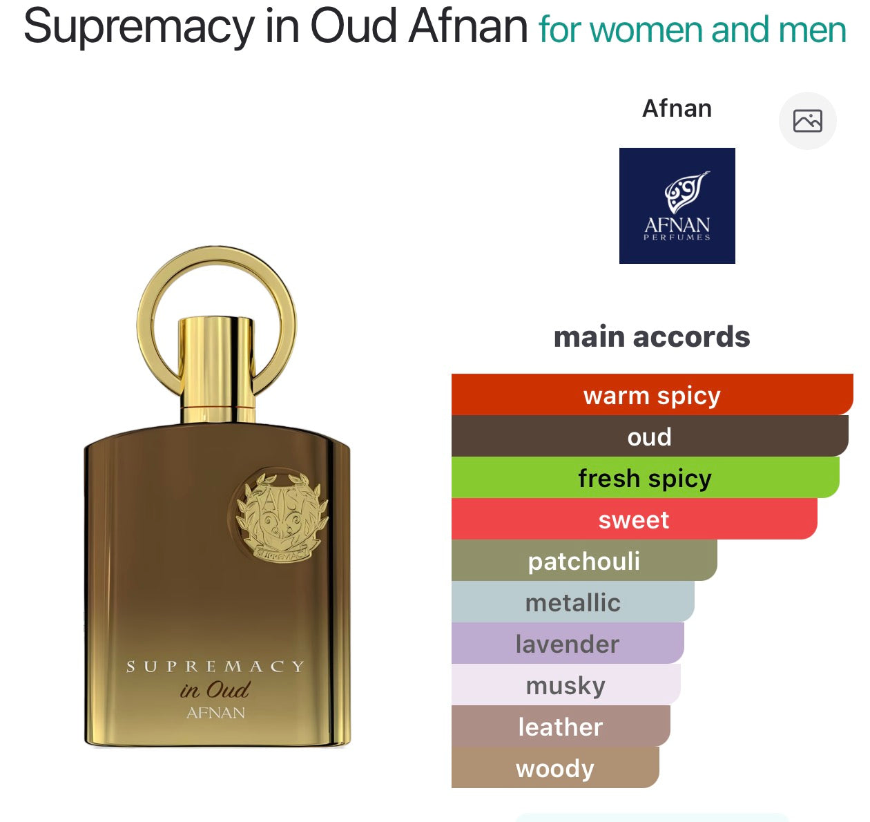 Supremacy in Oud Afnan
