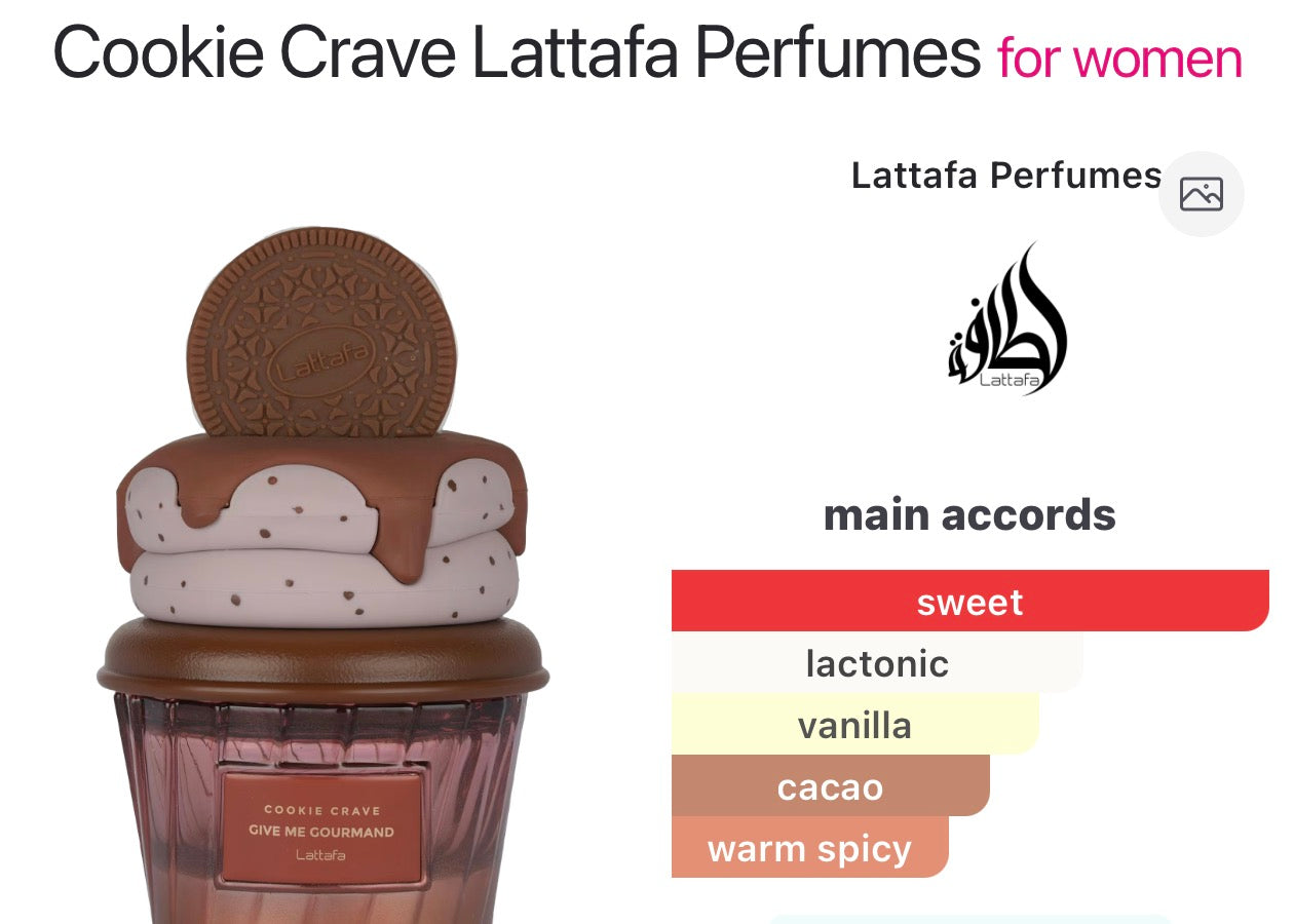 Cookie Crave Lattafa Perfumes