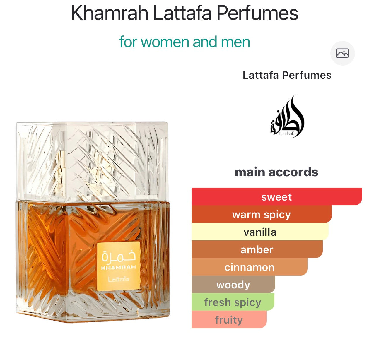 Khamrah Lattafa Perfumes
