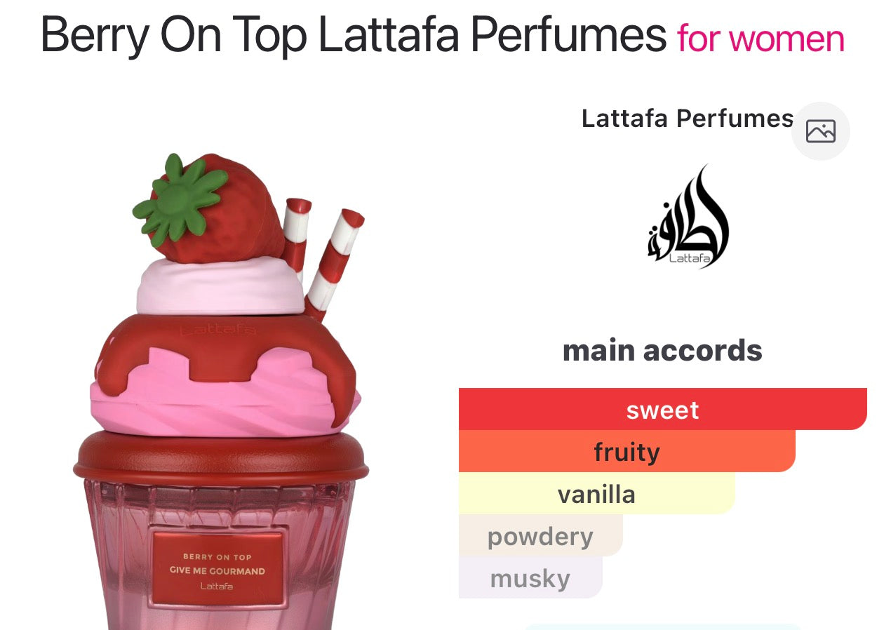 Berry On Top Lattafa Perfumes