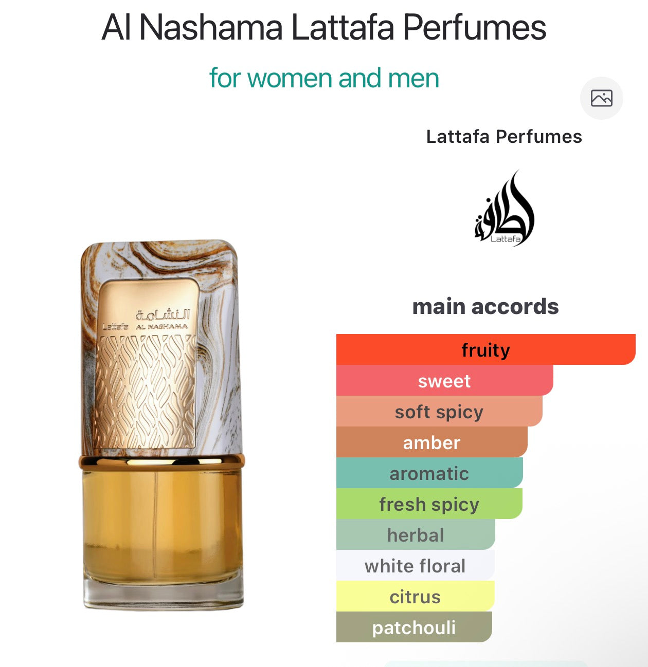 Al Nashama Lattafa Perfumes