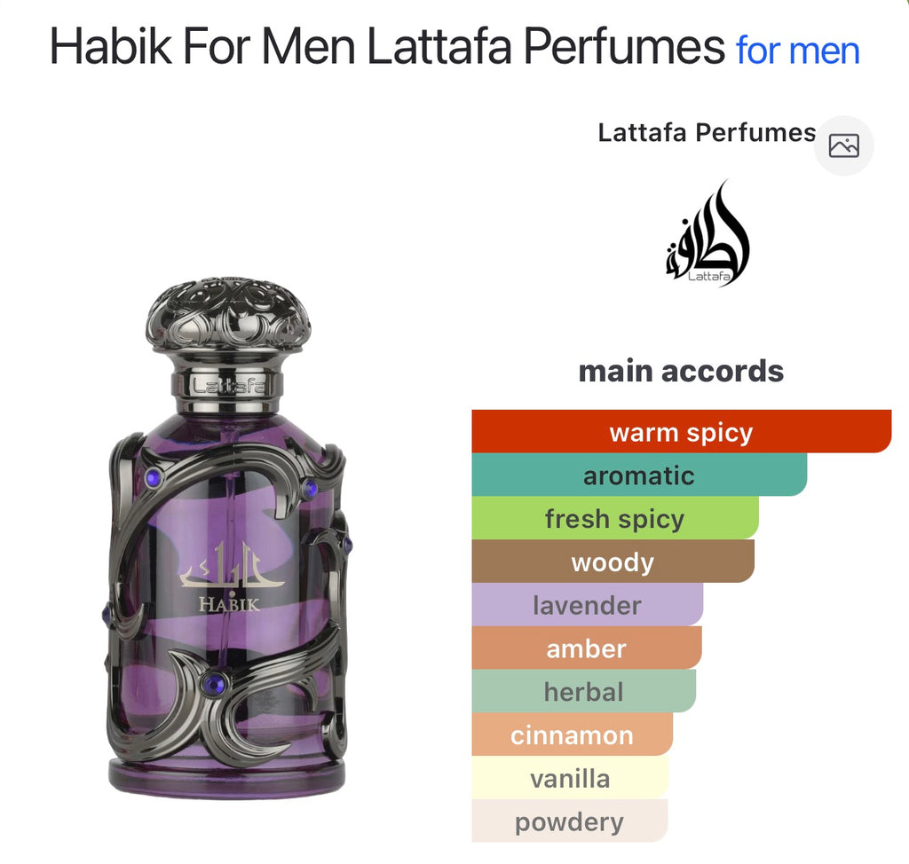 Habik For Men Lattafa Perfumes