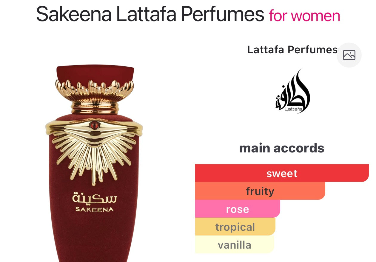Sakeena Lattafa Perfumes