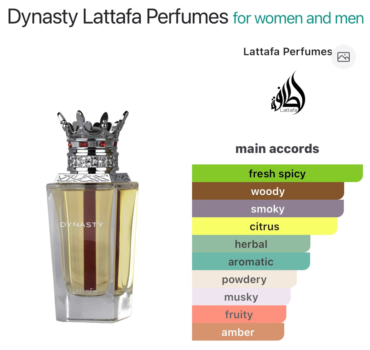 Dynasty Lattafa Perfumes