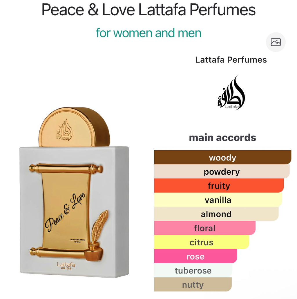 Peace & Love Lattafa Perfumes