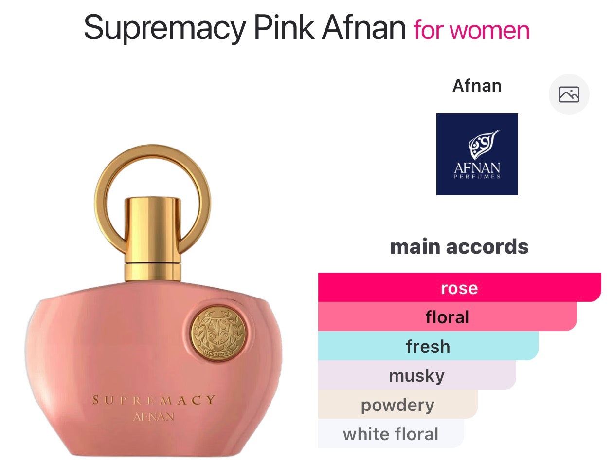 Supremacy Pink Afnan (Pour Femme)