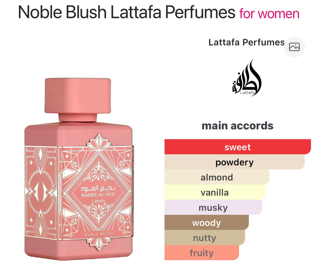 Noble Blush Lattafa Perfumes