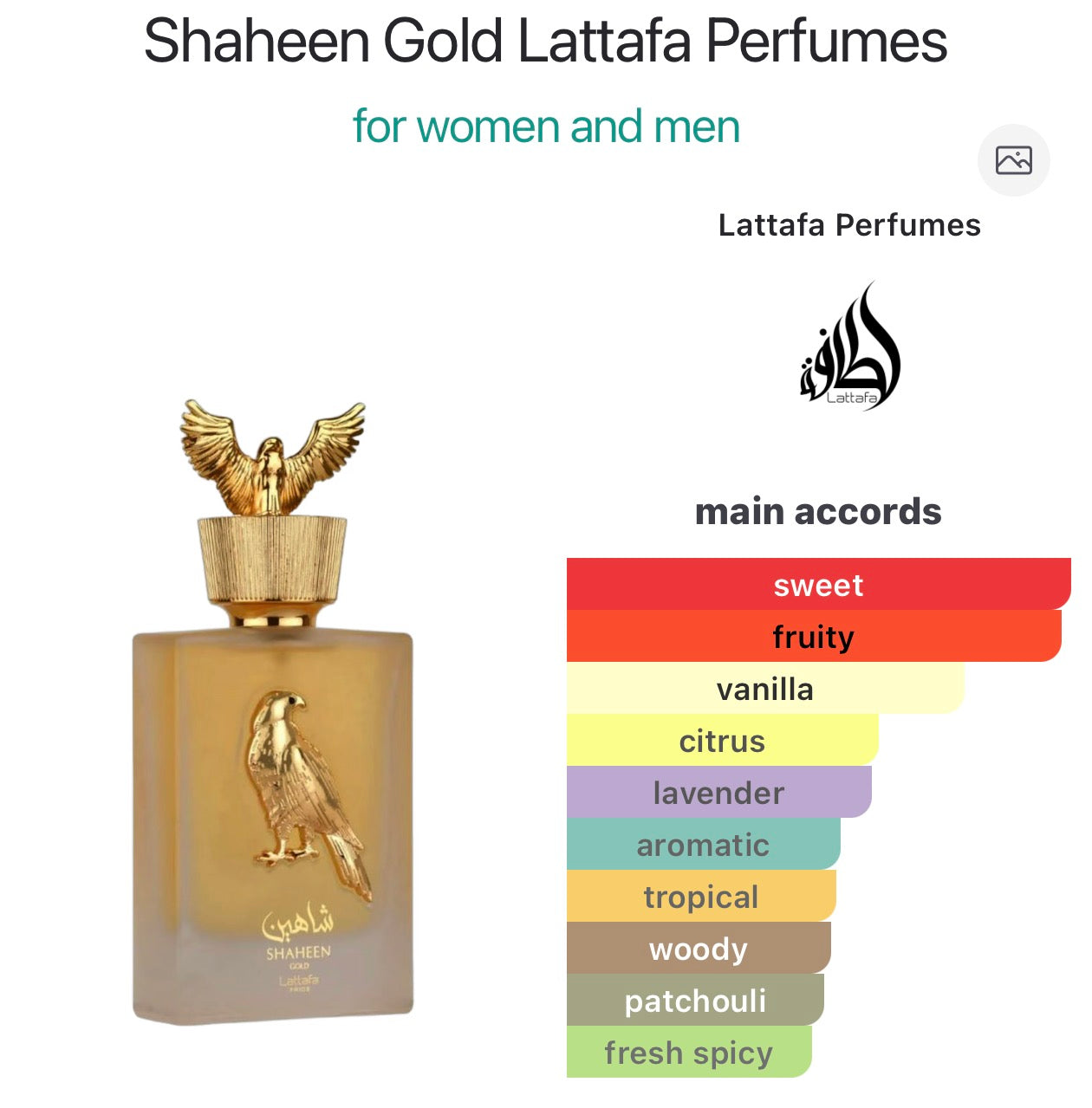 Shaheen Gold Lattafa Perfumes