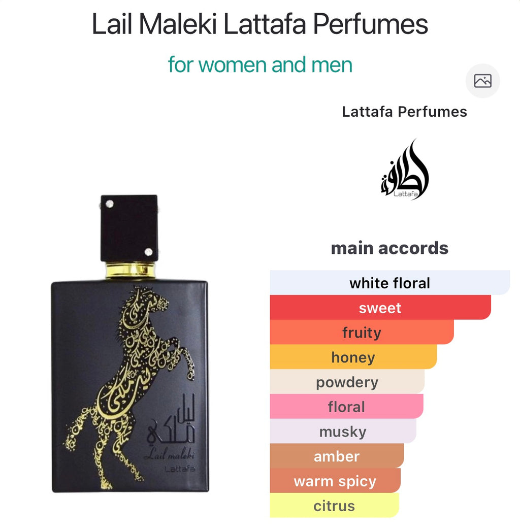 Lail Maleki Lattafa Perfumes