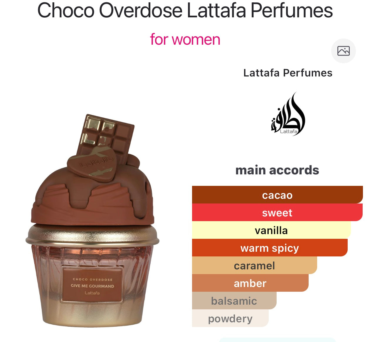 Choco Overdose Lattafa Perfumes