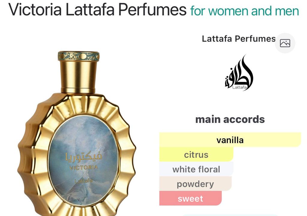 Victoria Lattafa Perfumes