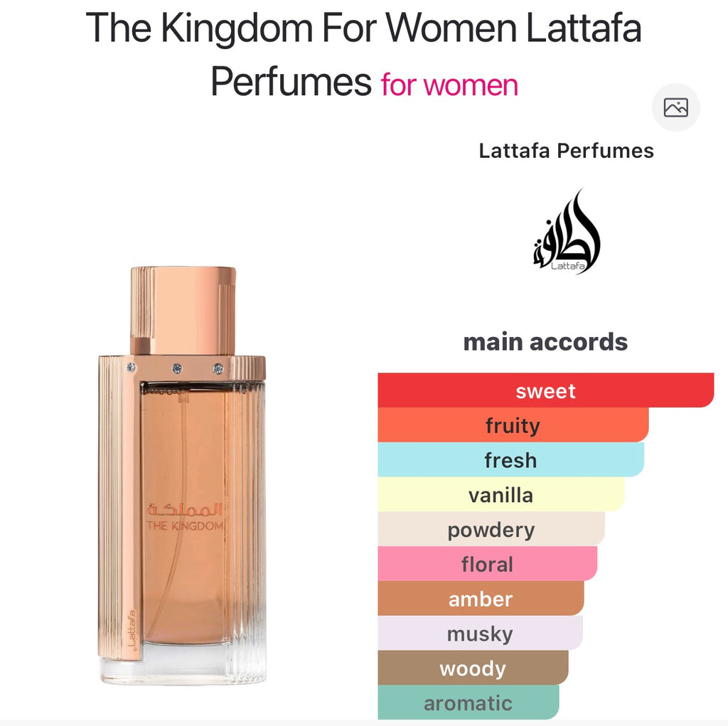The Kingdom For Women Lattafa Perfumes