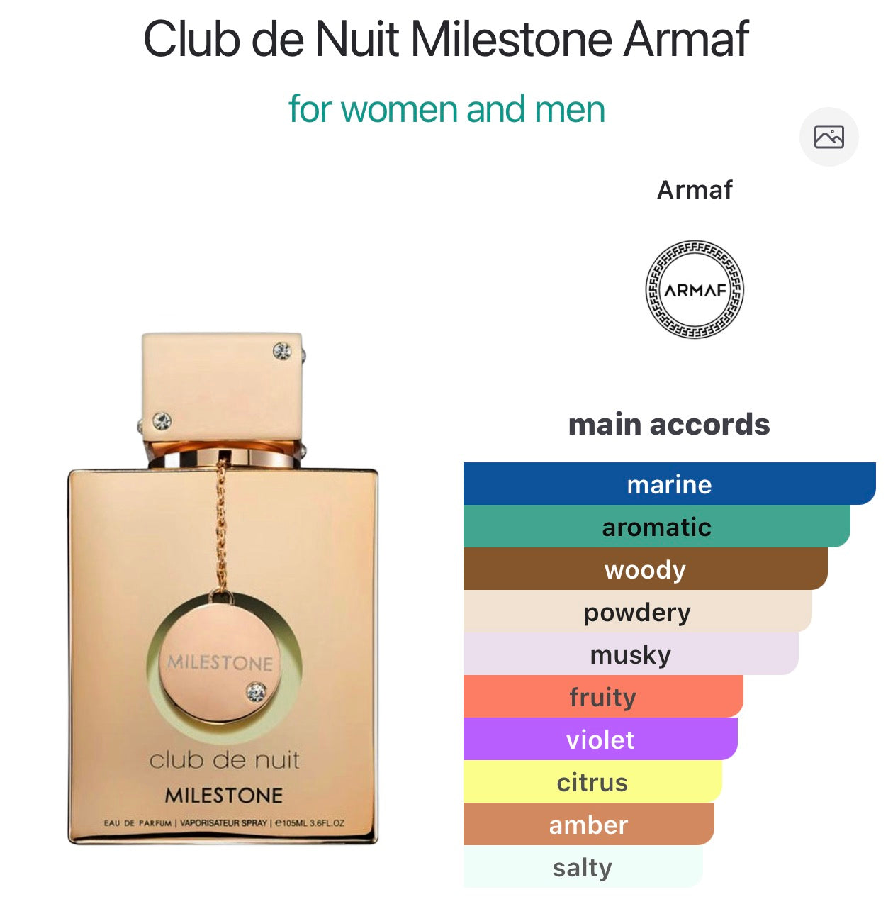 Club de Nuit Milestone Armaf