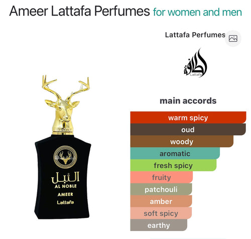 Ameer Al Noble Lattafa Perfumes