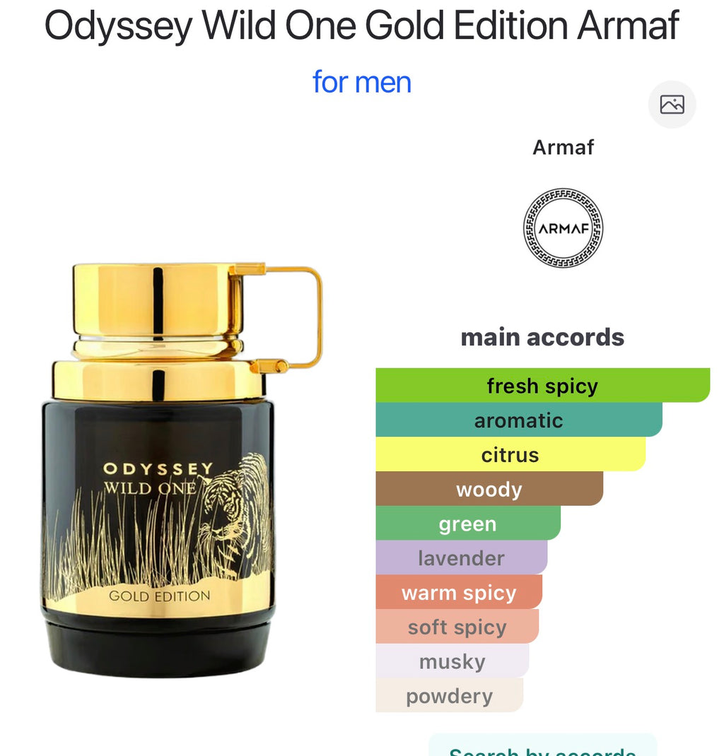 Odyssey Wild One Gold Edition Armaf