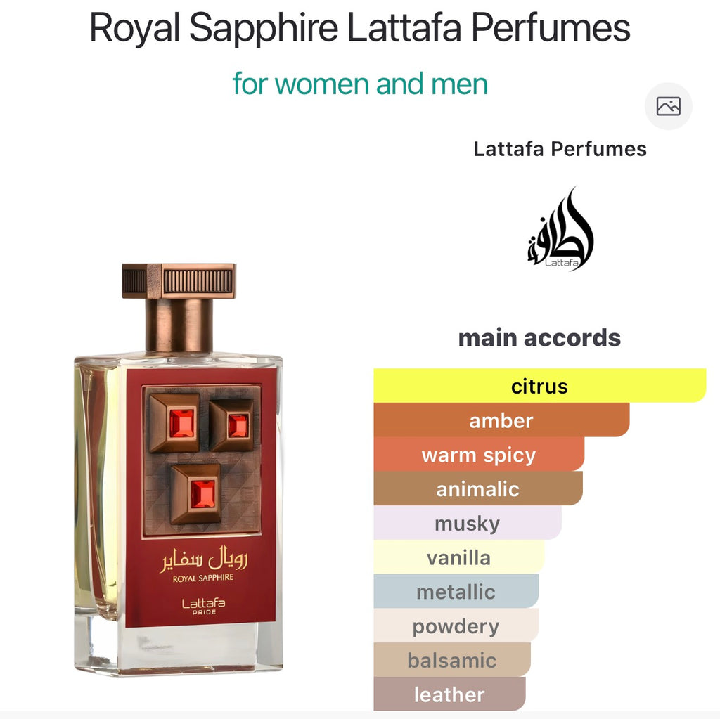 Royal Sapphire Lattafa Perfumes