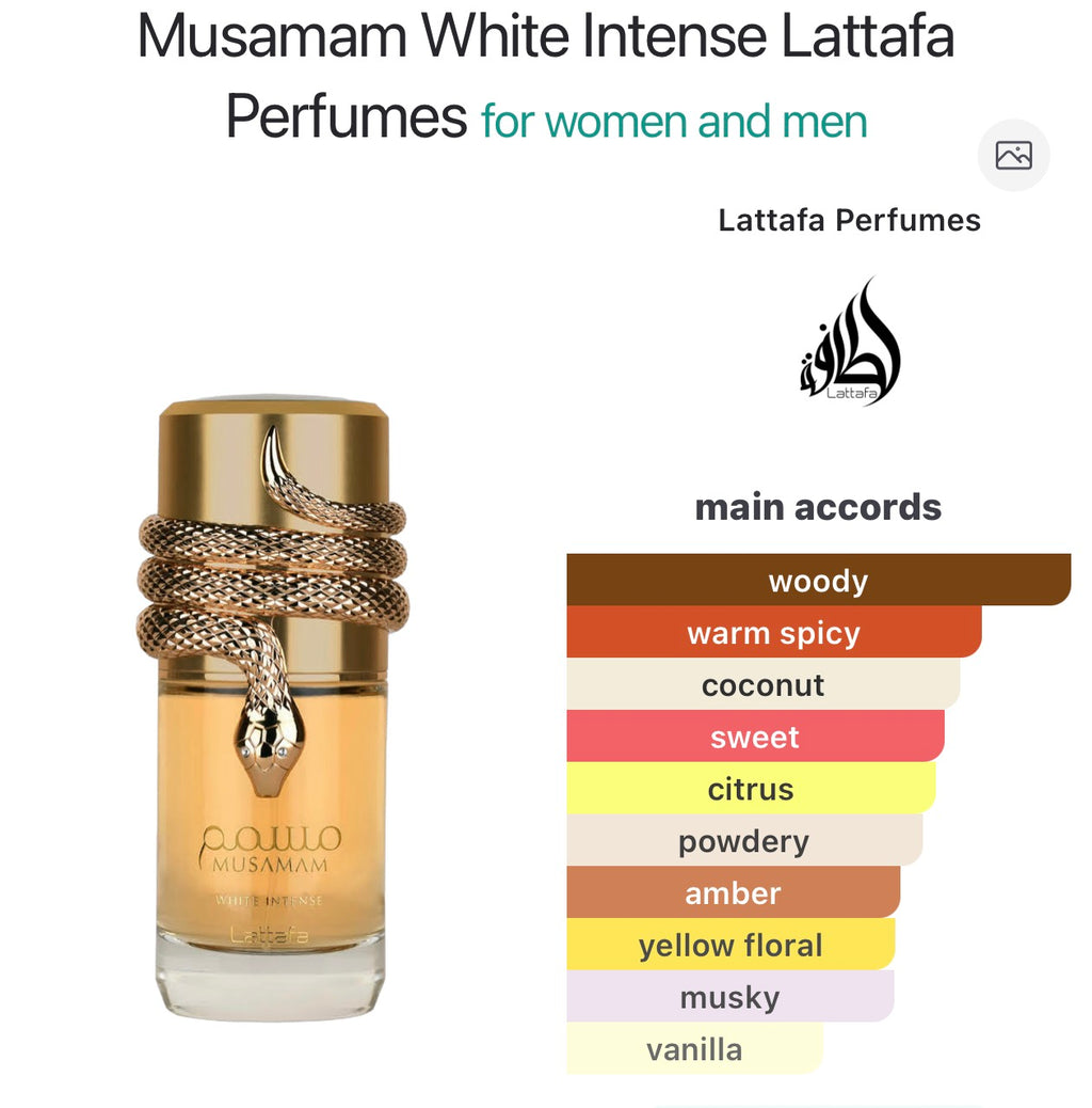 Musamam White Intense Lattafa Perfumes