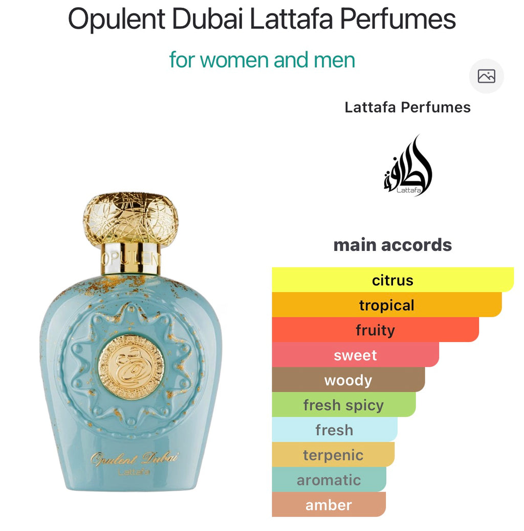 Opulent Dubai Lattafa Perfumes